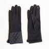 Quilted Classic Gloves - Black - Meg