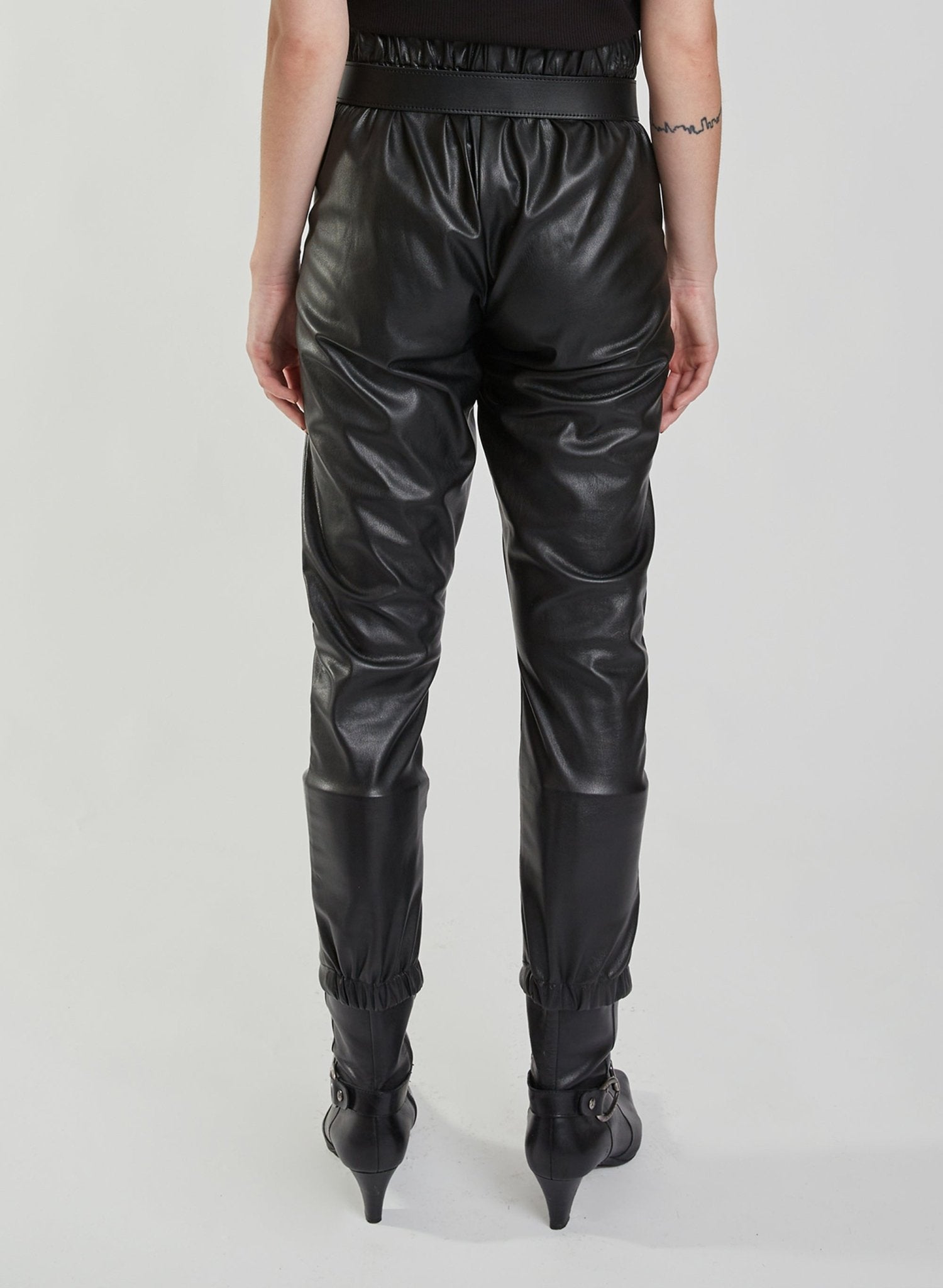 Raul Pant - Black Pleather - Meg