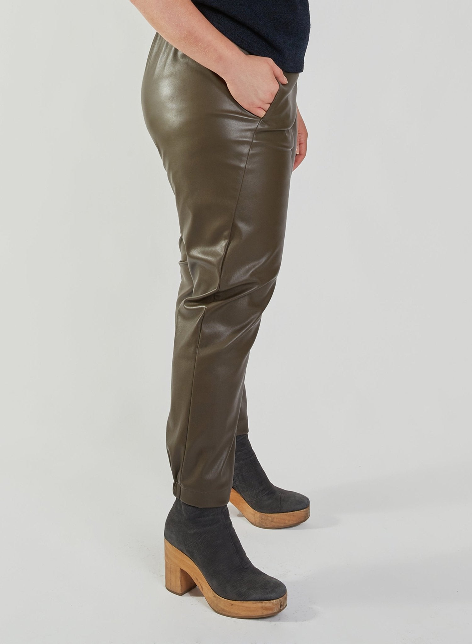 Raul Pant - Taupe Pleather - Meg