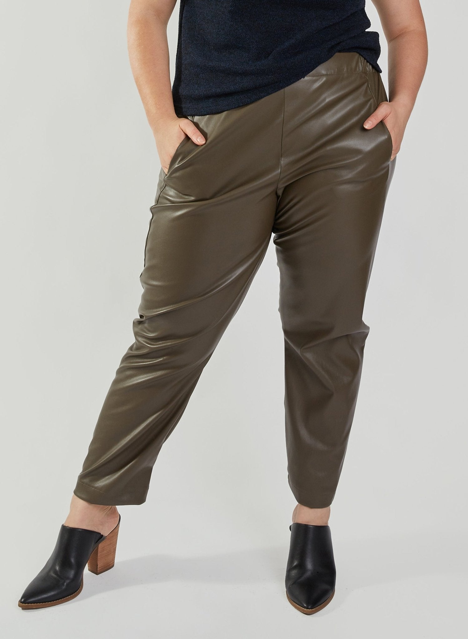 Raul Pant - Taupe Pleather - Meg