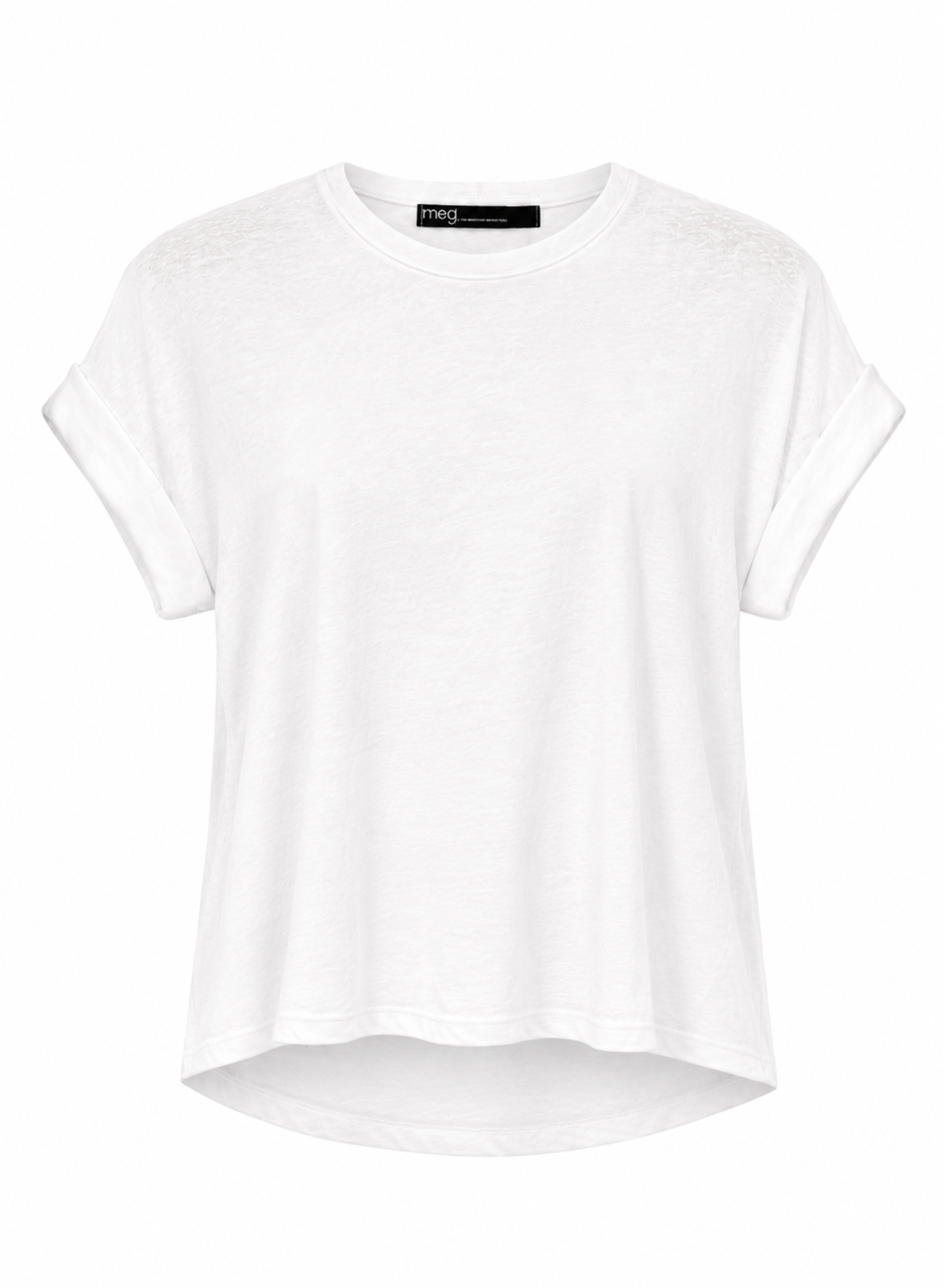 relaxed fit lightweight white tshirt