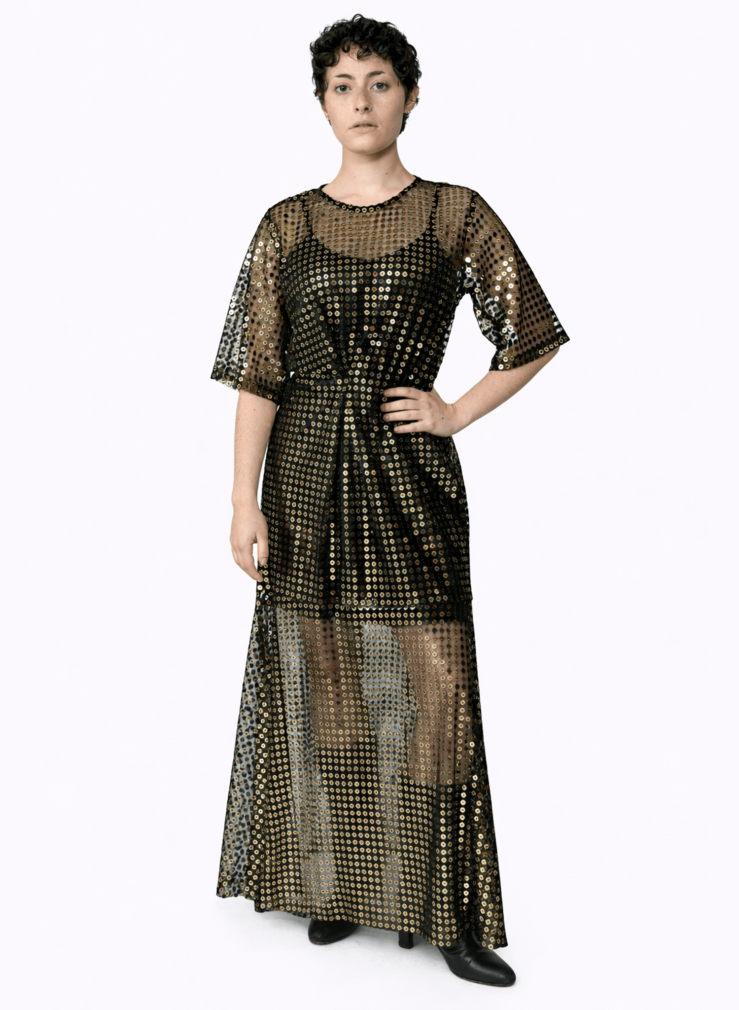 Rialto Dress - Gold Sequin - Meg