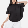 Rounded Hem Shirt - Black - Meg