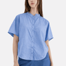 Rounded Hem Shirt - Blue - Meg