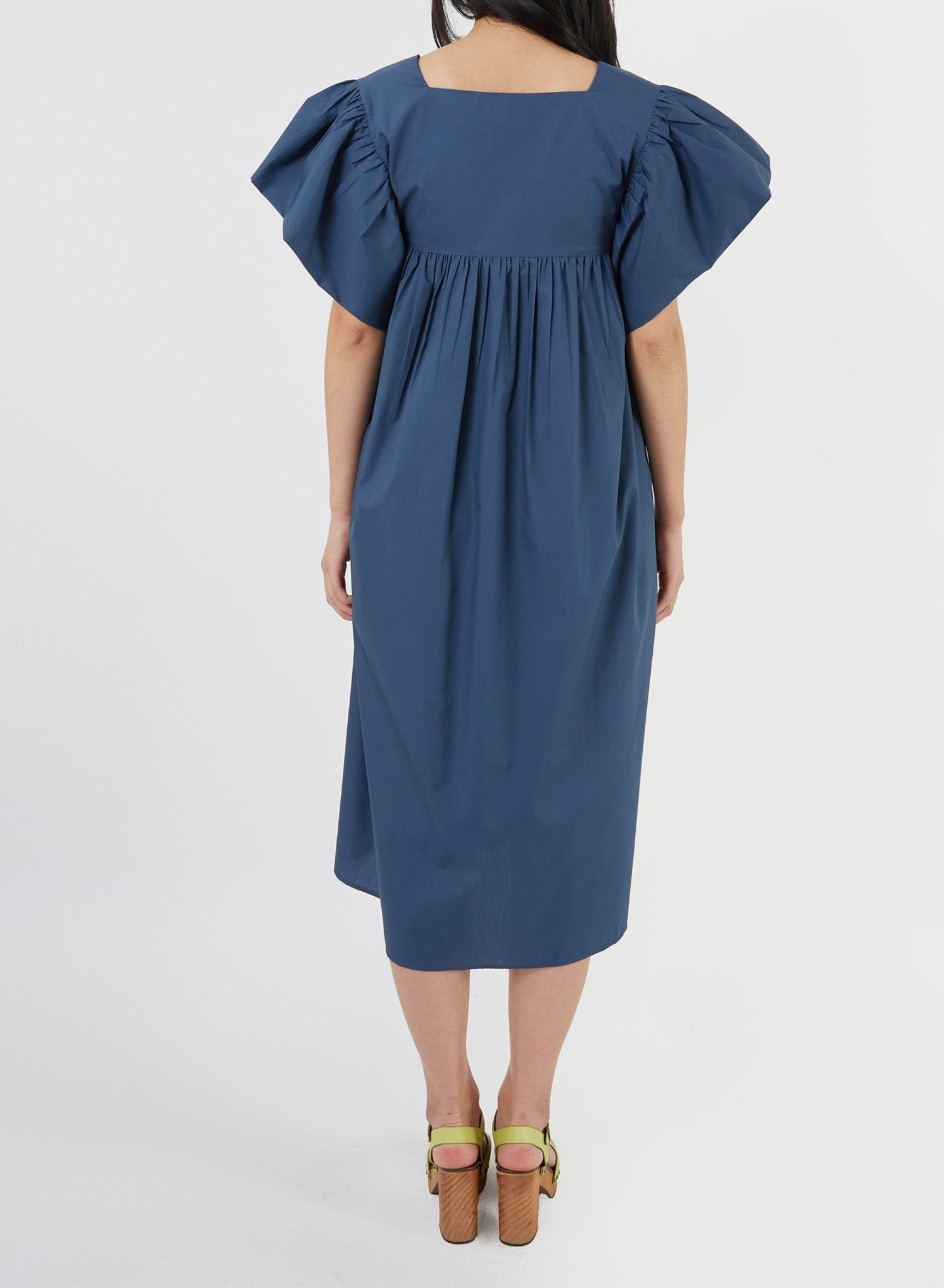 Ruffle Sleeve Babydoll Dress - Deep Ocean - Meg