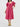 Ruffle Sleeve Babydoll Dress - Fuchsia - Meg