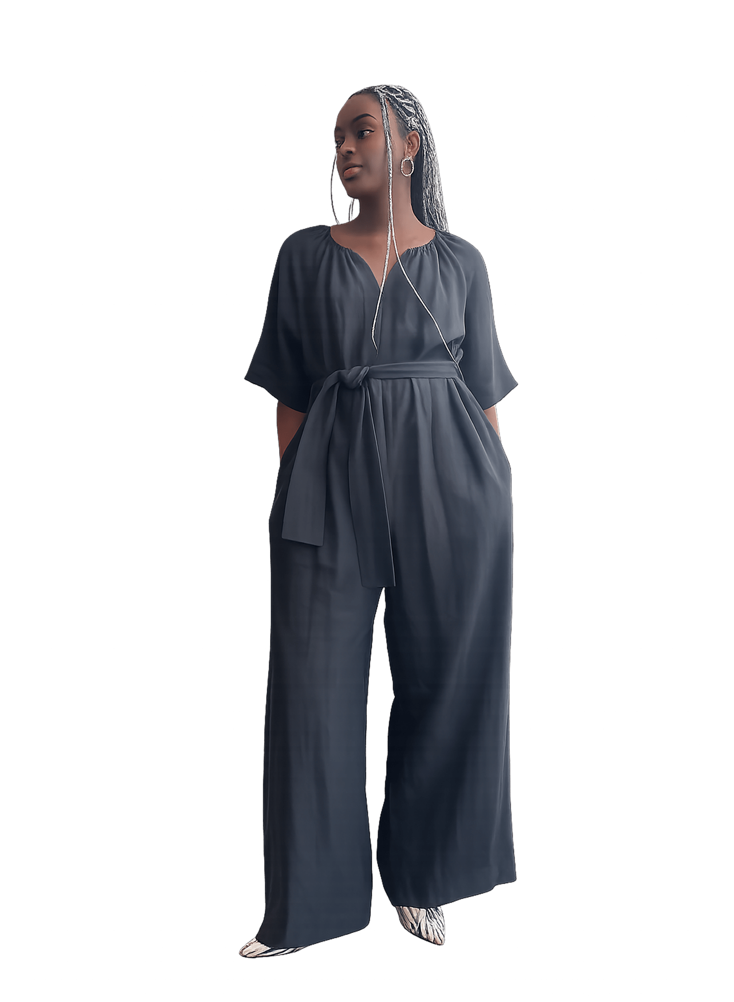 Sahara Gathered Jump - Black - Meg