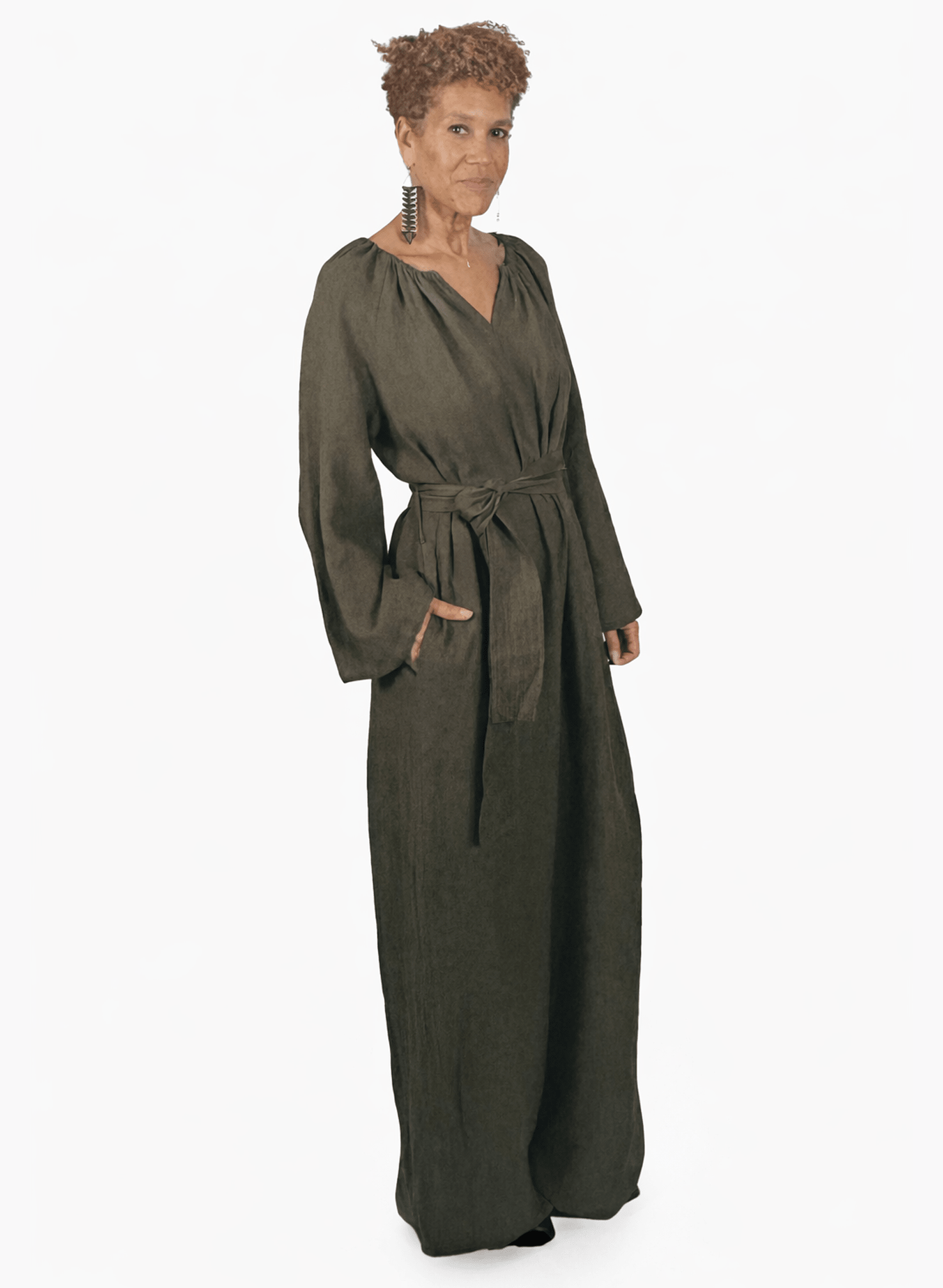 Sahara Gathered Jump - Olive - Meg