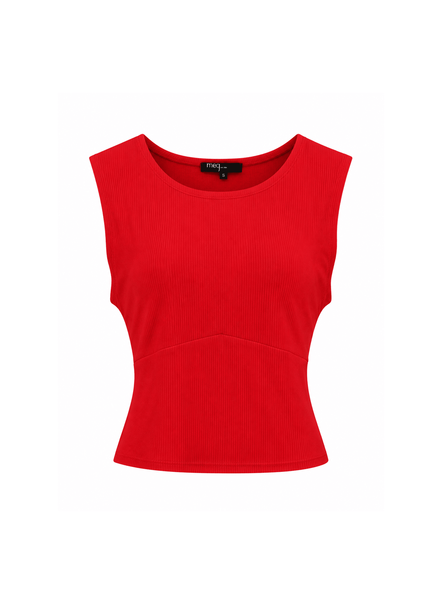 Scoop Neck Skinny Top - Scarlet - Meg