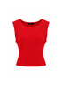 Scoop Neck Skinny Top - Scarlet - Meg