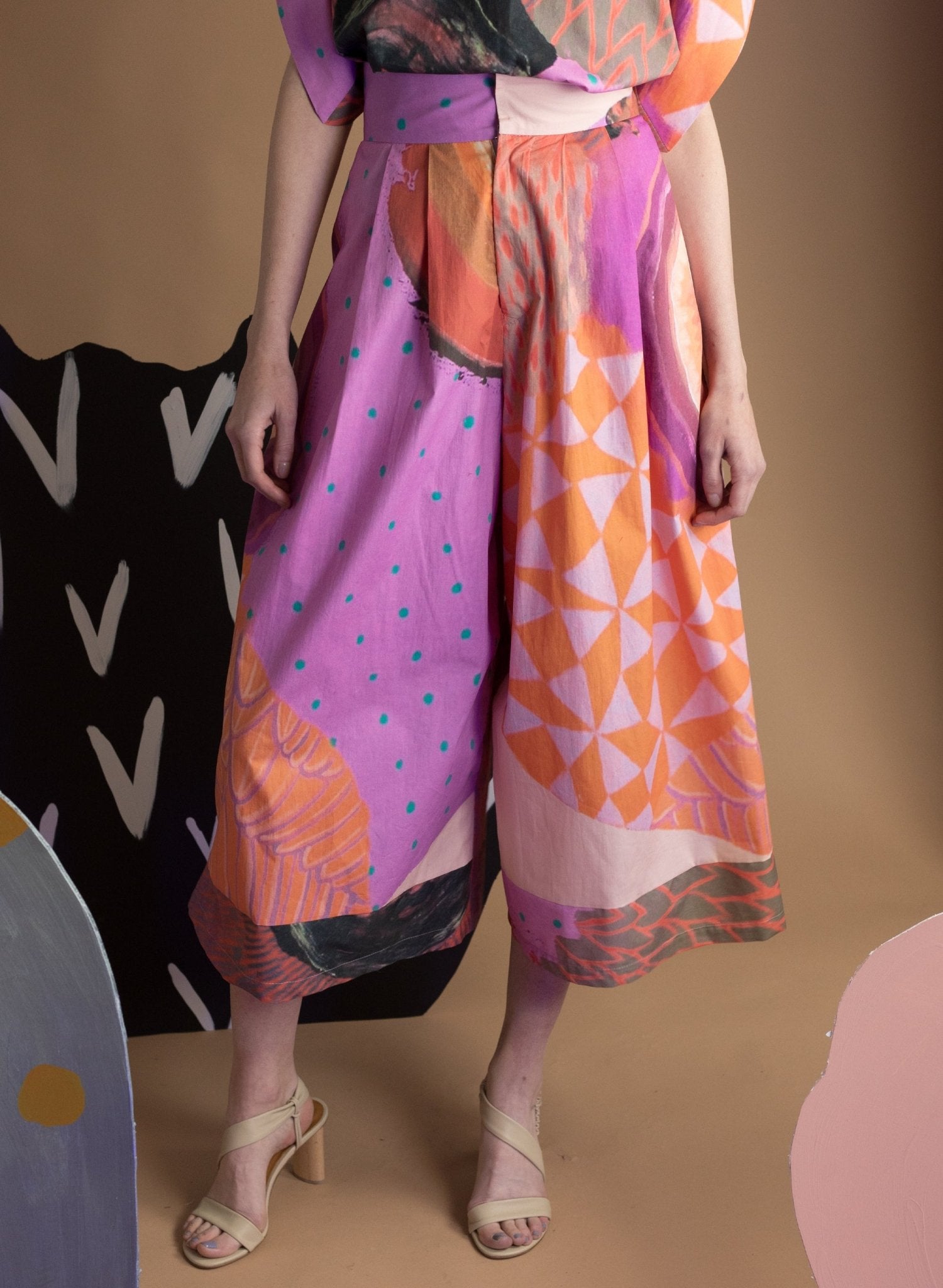 Secret Wide Leg Pant - Secret Drawer Print (PRE - ORDER) - Meg