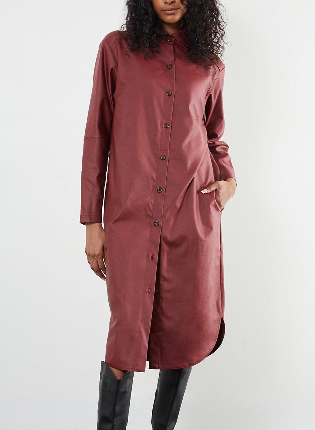 Shacket Dress - Marsala - Meg