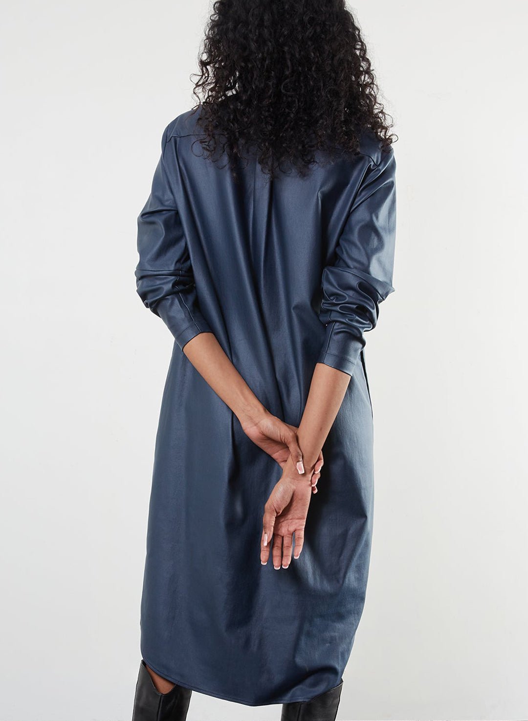 Shacket Dress - Steel Blue - Meg