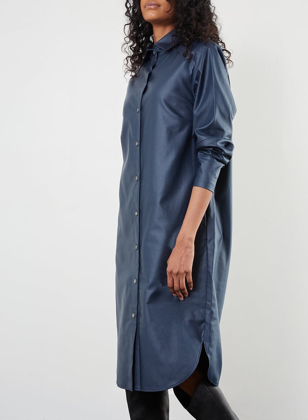 Shacket Dress - Steel Blue - Meg