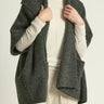 Shawl Cardigan Sweater Charcoal - Meg