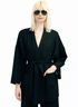 Shawl Collar Jacket - Black - Meg
