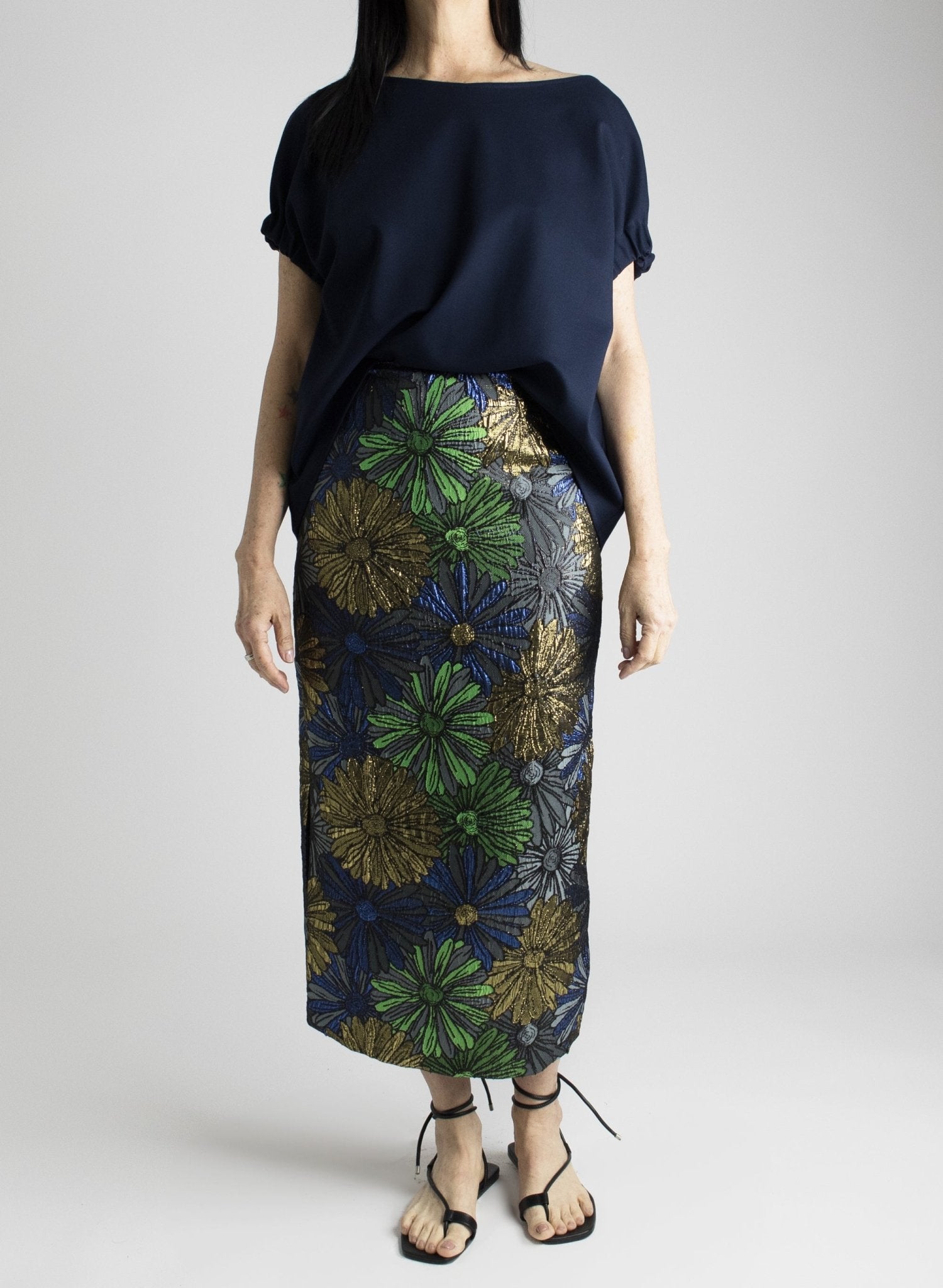 Shimmer Skirt - Deadstock Floral - Meg