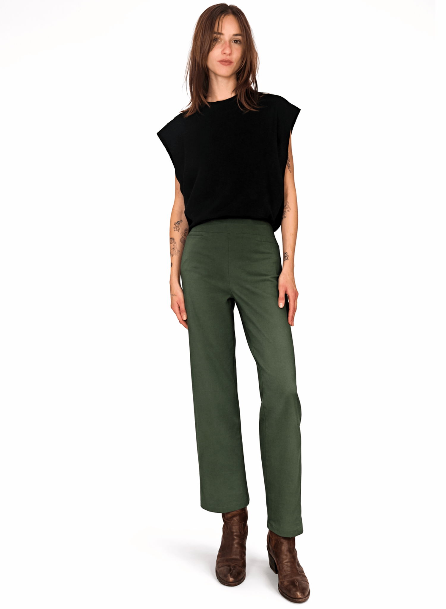 Short Odette Pant - Olive - Meg