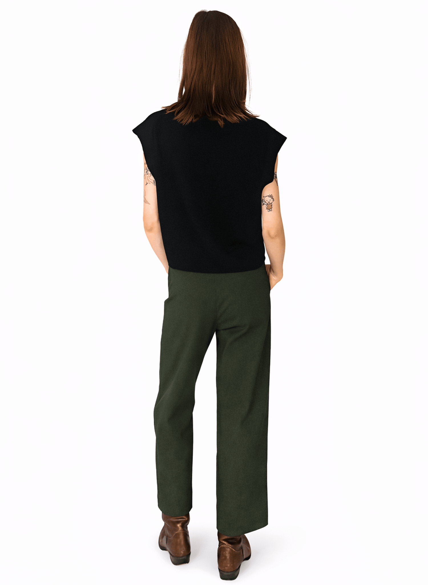 Short Odette Pant - Olive - Meg