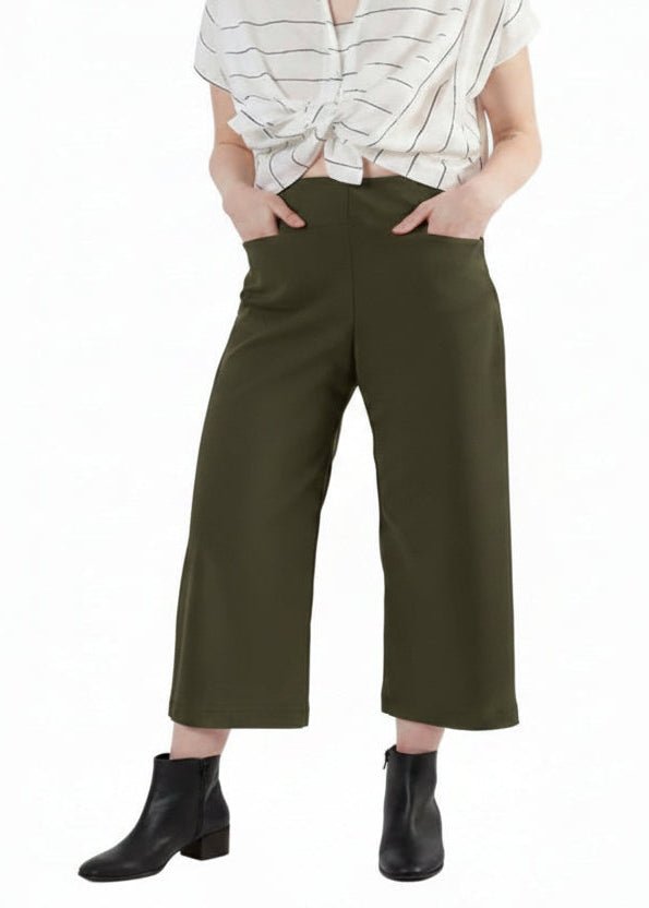 Short Odette Pant - Olive (PRE-ORDER) - Meg