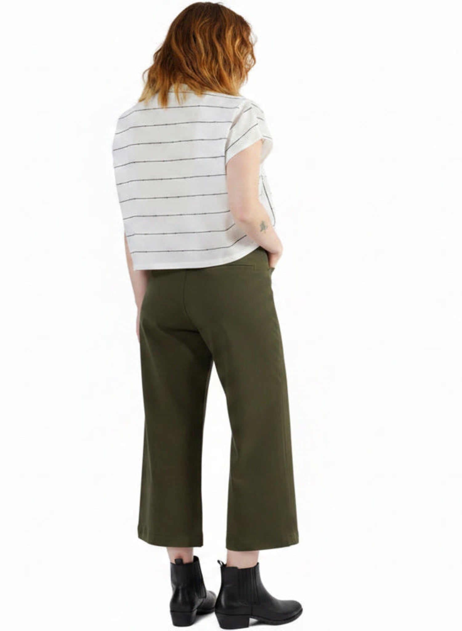Short Odette Pant - Olive (PRE-ORDER) - Meg