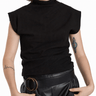 Sleeveless Skinny Top - Black - Meg