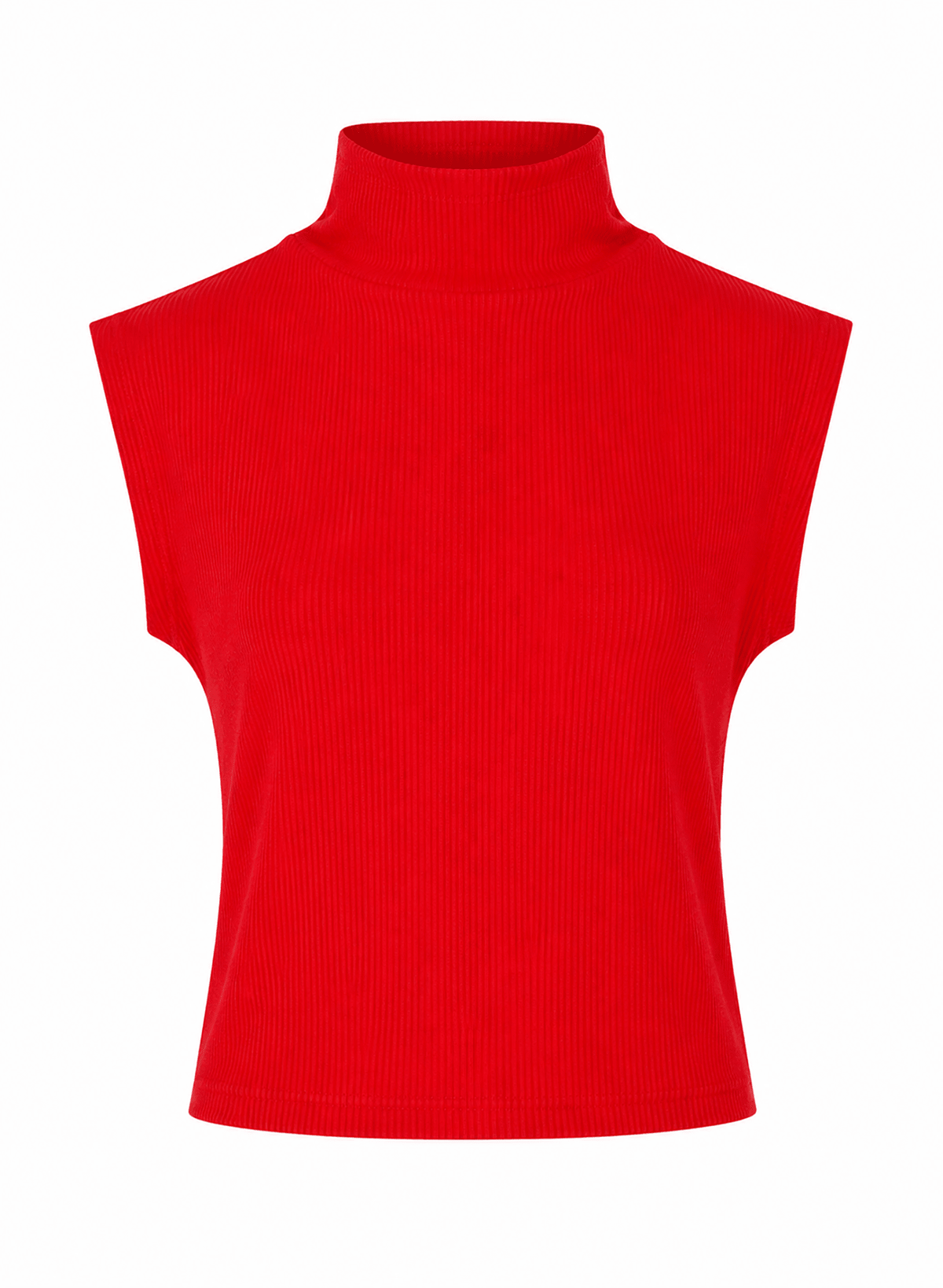 Sleeveless Skinny Top - Scarlet - Meg