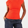 Sleeveless Skinny Top - Scarlet - Meg
