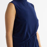 Sleeveless Turtleneck Top - Navy - Meg