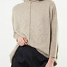 Soft Seamed Turtleneck Sweater - Taupe - Meg