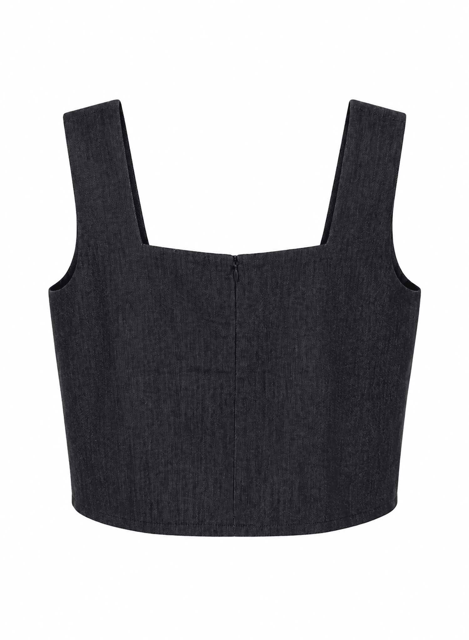 Square Top - Dark Blue Denim - Meg