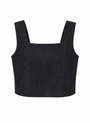 Square Top - Dark Blue Denim - Meg