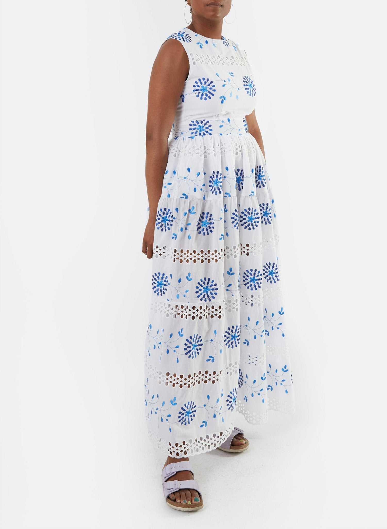 Summer Party Gown - Floral Eyelet - Meg