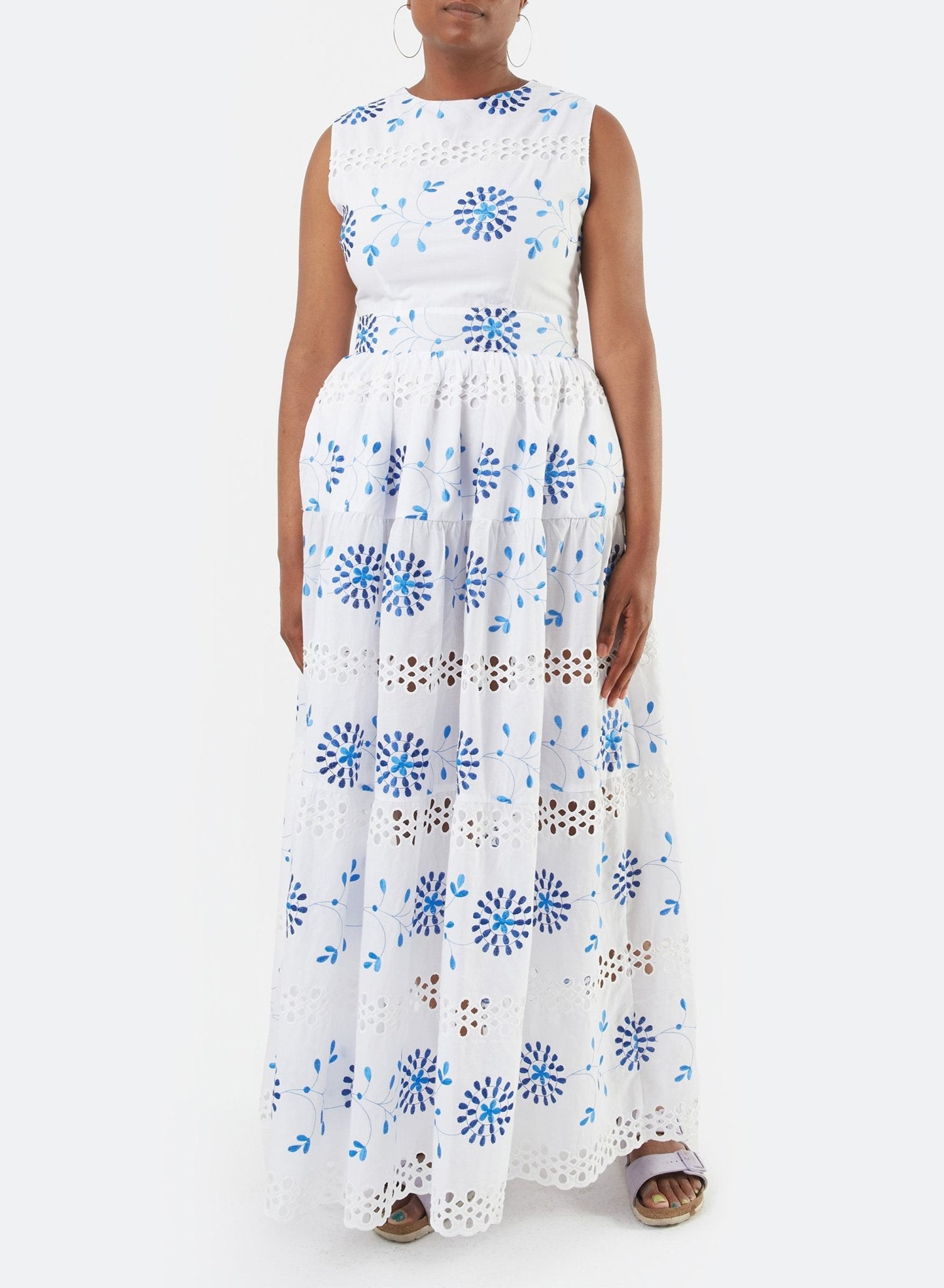 Summer Party Gown - Floral Eyelet - Meg