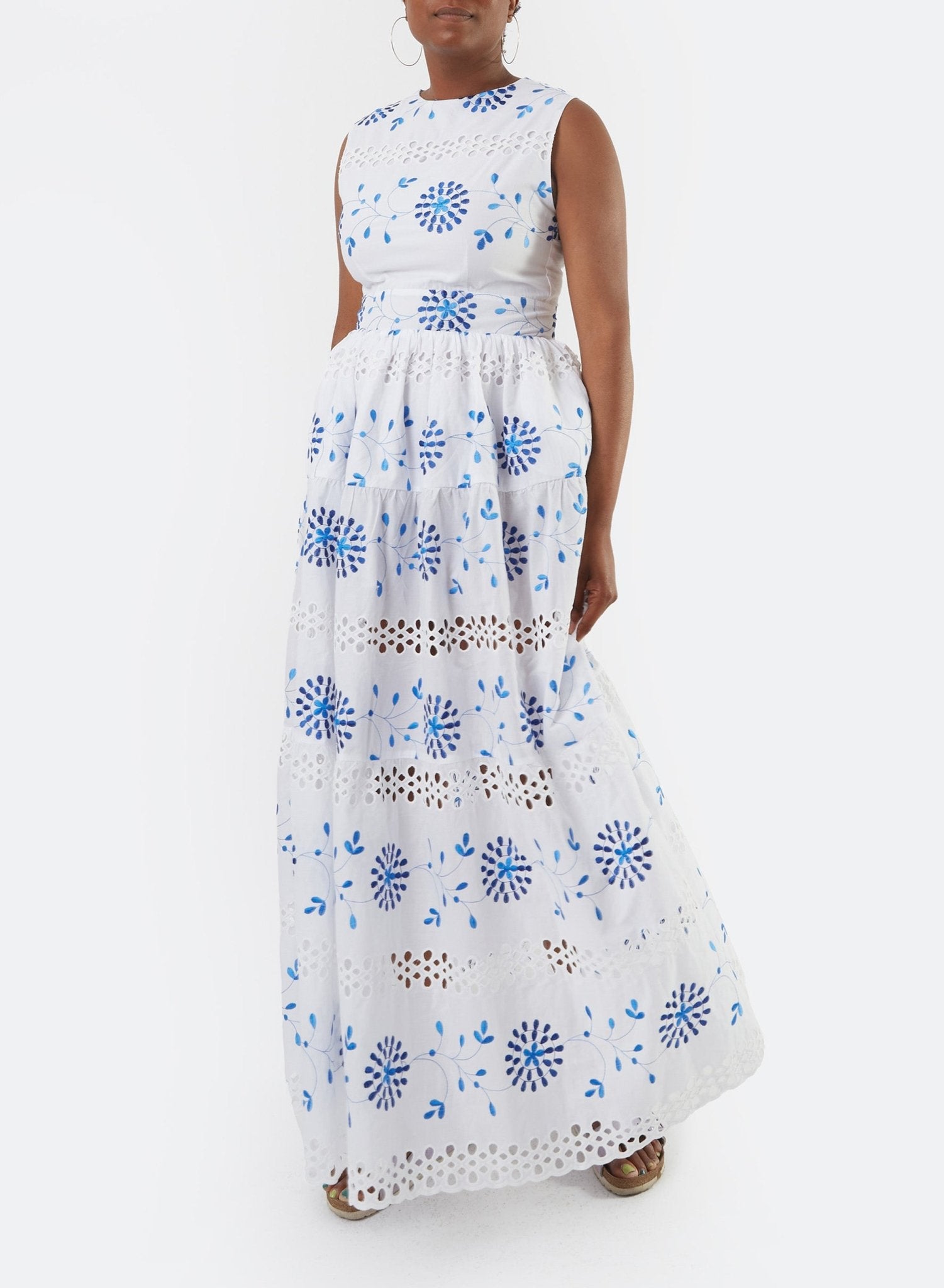 Summer Party Gown - Floral Eyelet - Meg