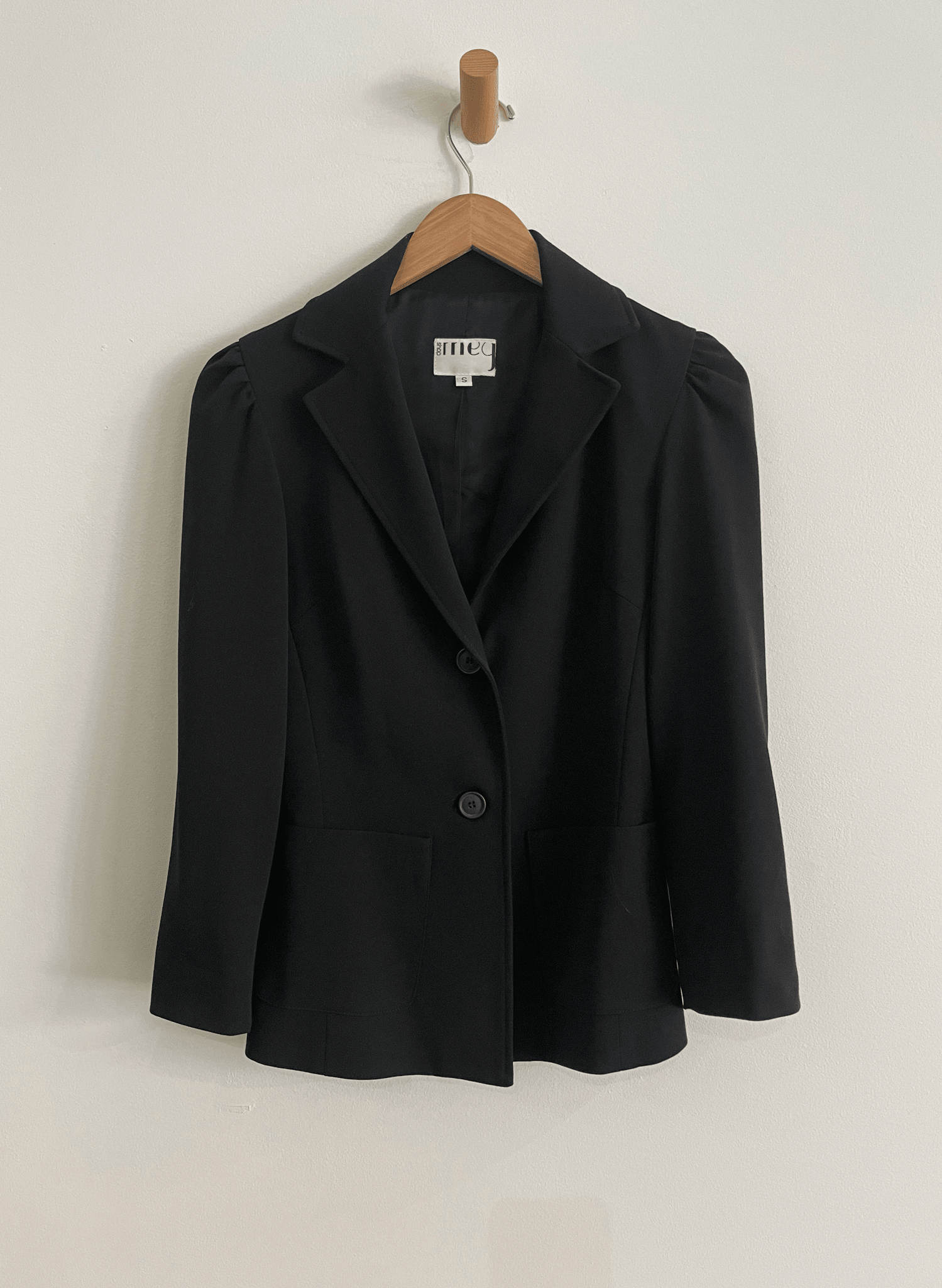 Tailored Blazer (RESALE ITEM) - Black - S - Meg