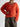 V - Neck Fuzzy Sweater - Flame - Meg