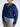 V - Neck Rib Knit Sweater - Royal Blue - Meg