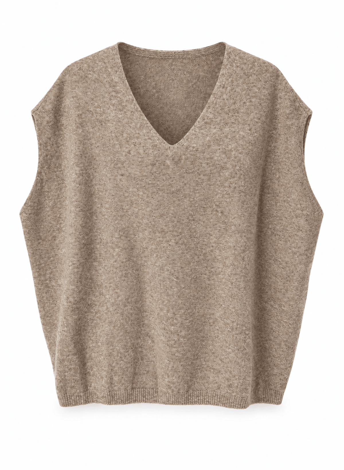 V-Neck Sweater - Oatmeal - Meg
