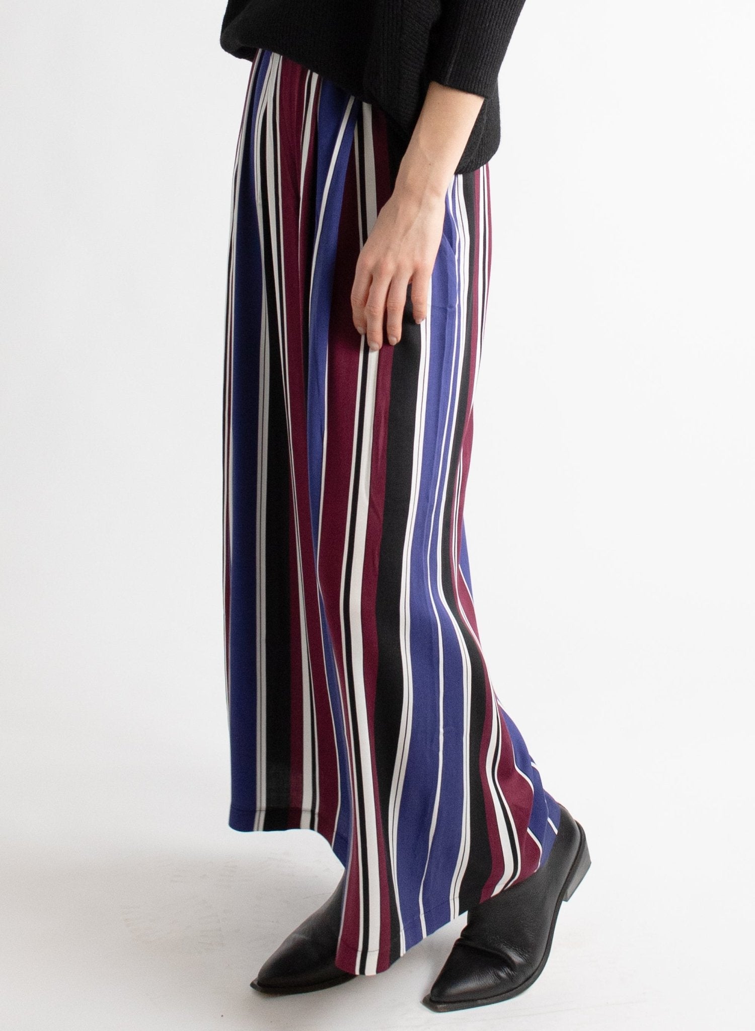 Vienna Pant - Cool Toned Stripe - Meg