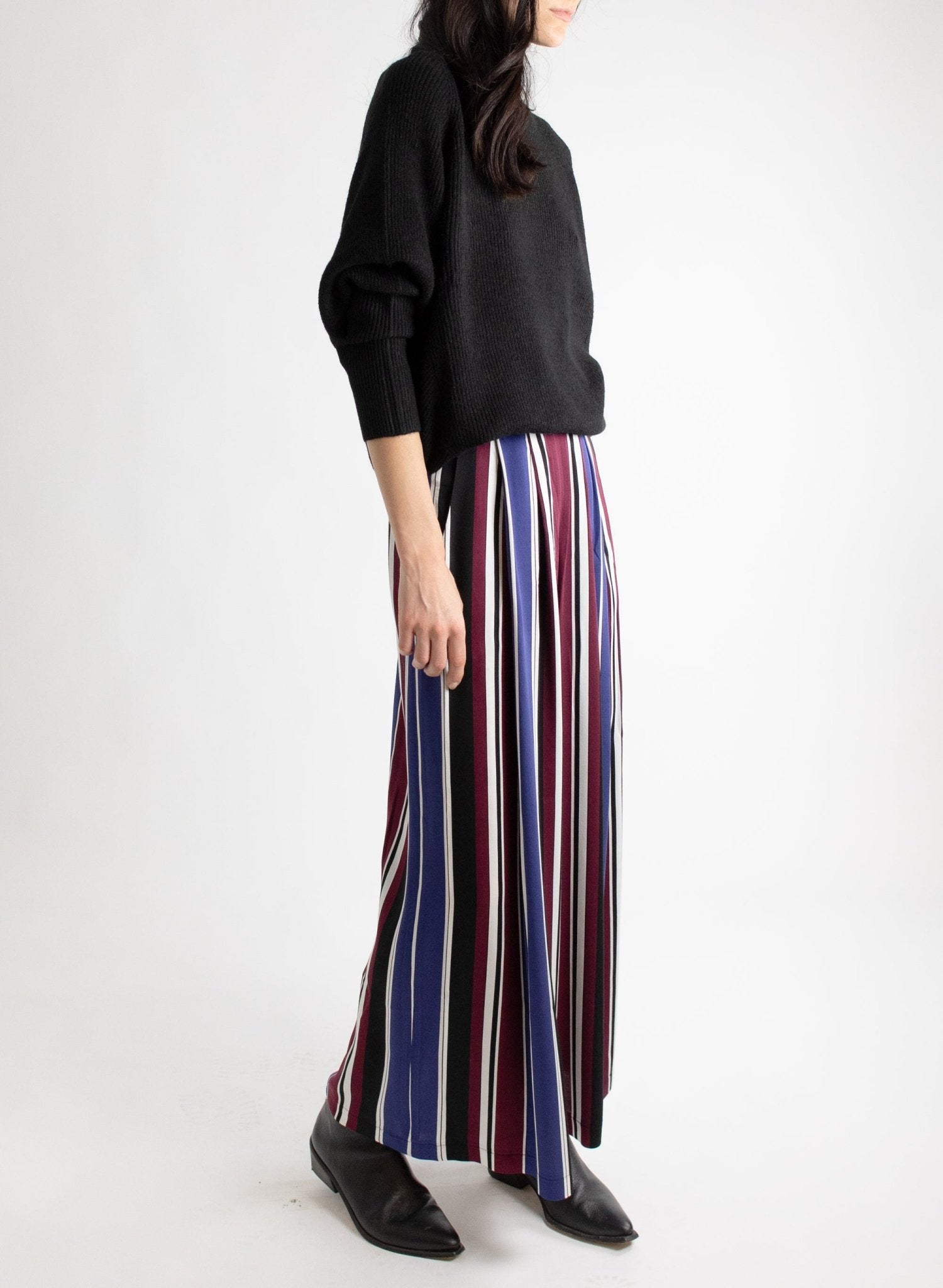 Vienna Pant - Cool Toned Stripe - Meg