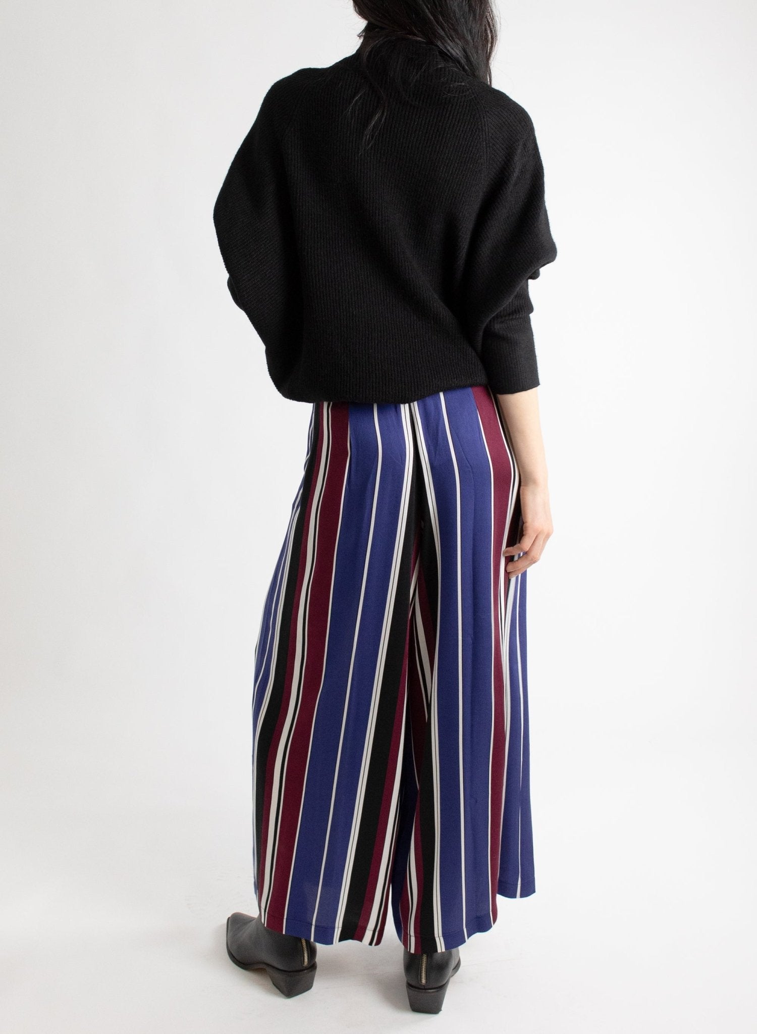Vienna Pant - Cool Toned Stripe - Meg