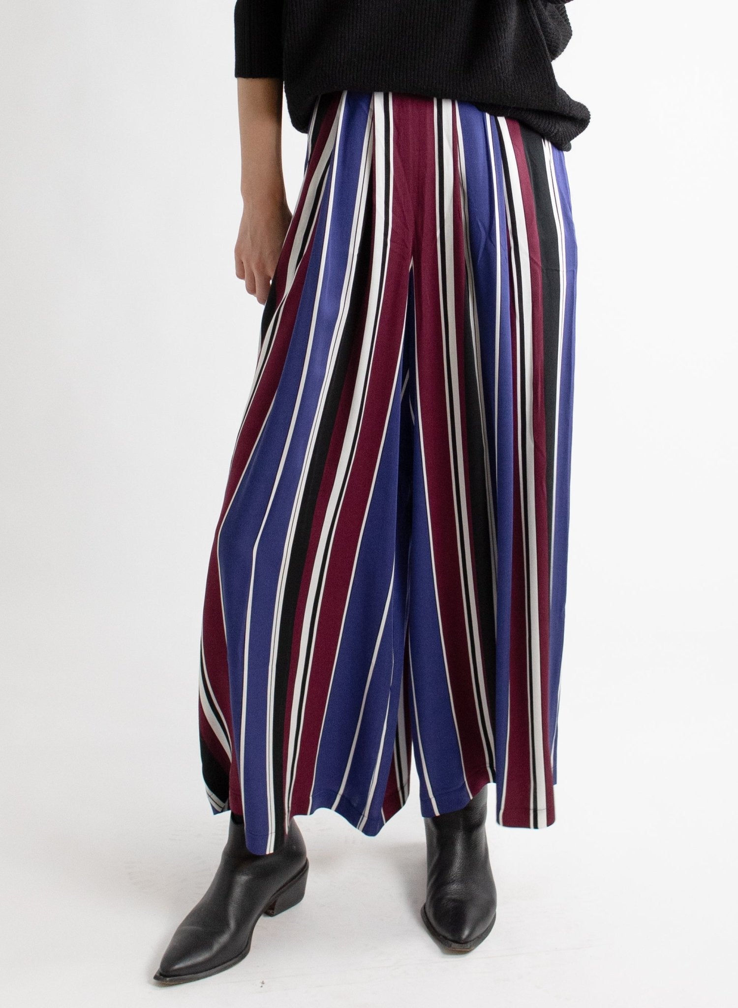 Vienna Pant - Cool Toned Stripe - Meg