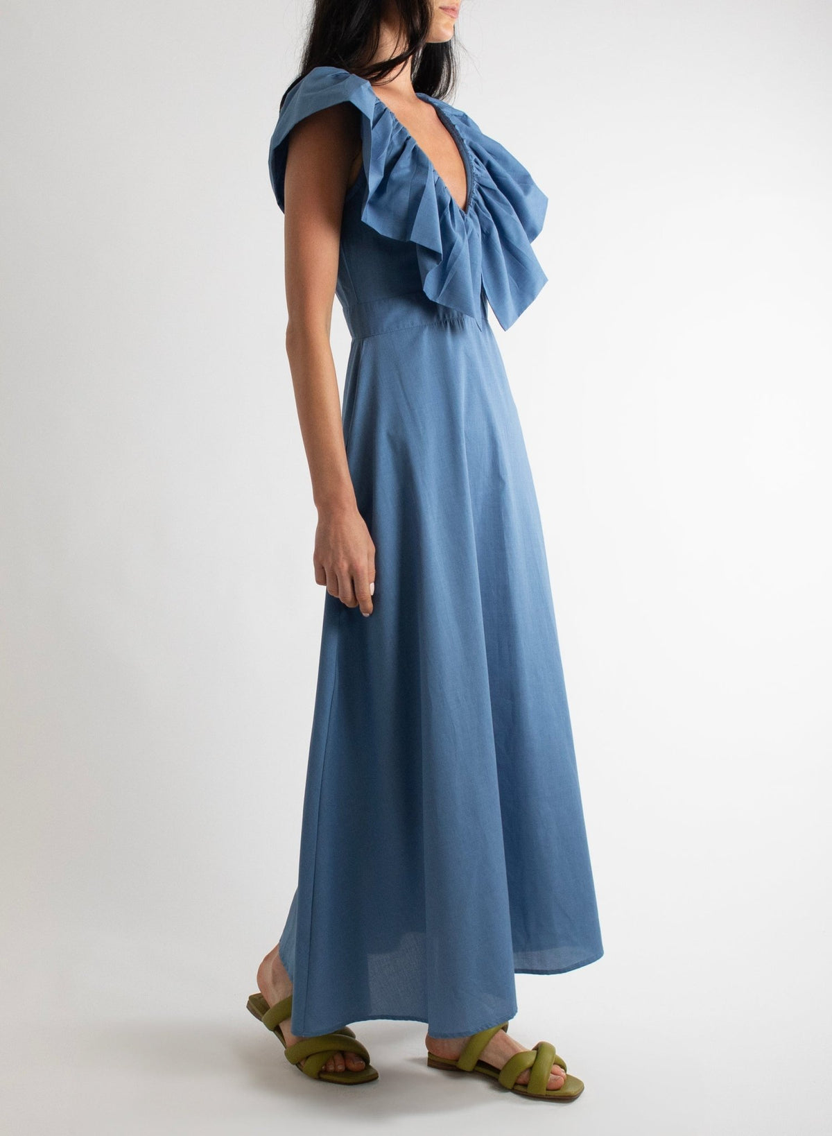 Village Dress - Williamsburg Blue - Meg - Made in NYC