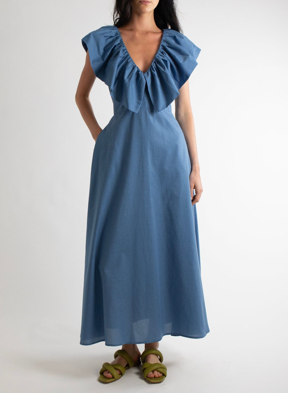 Village Dress - Williamsburg Blue - Meg - Made in NYC