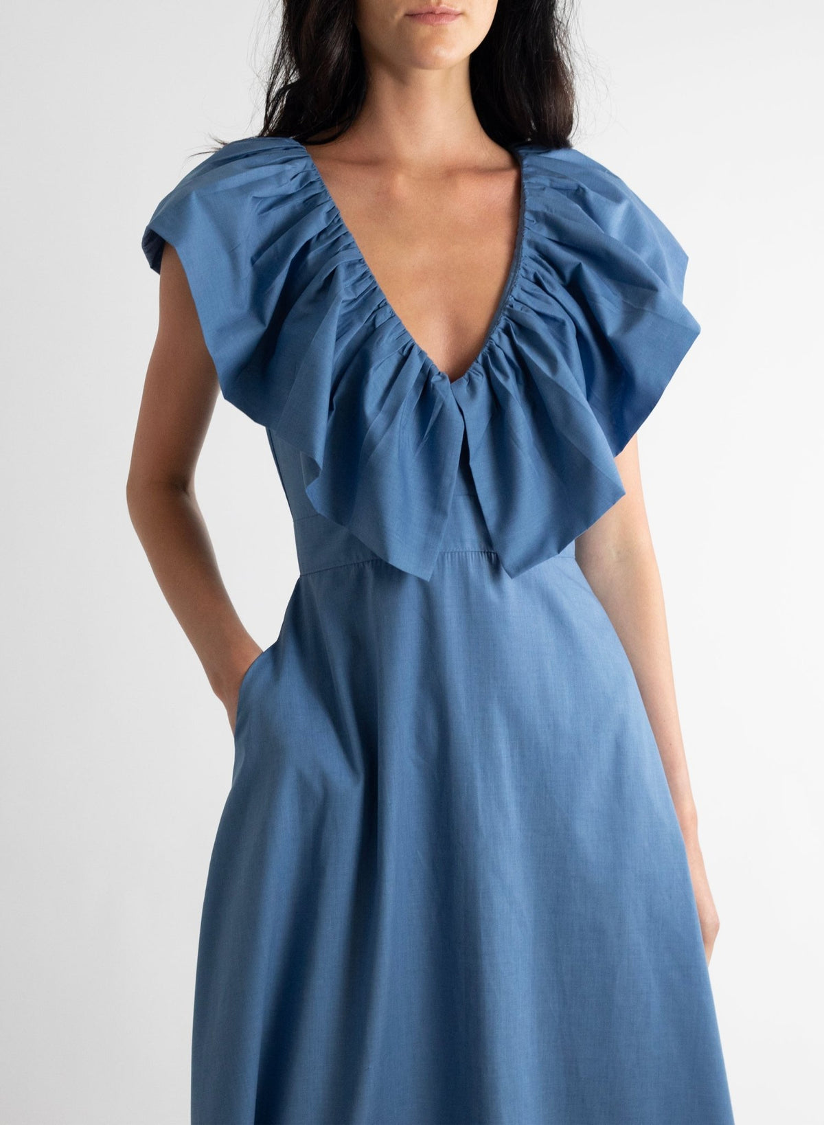 Village Dress - Williamsburg Blue - Meg - Made in NYC