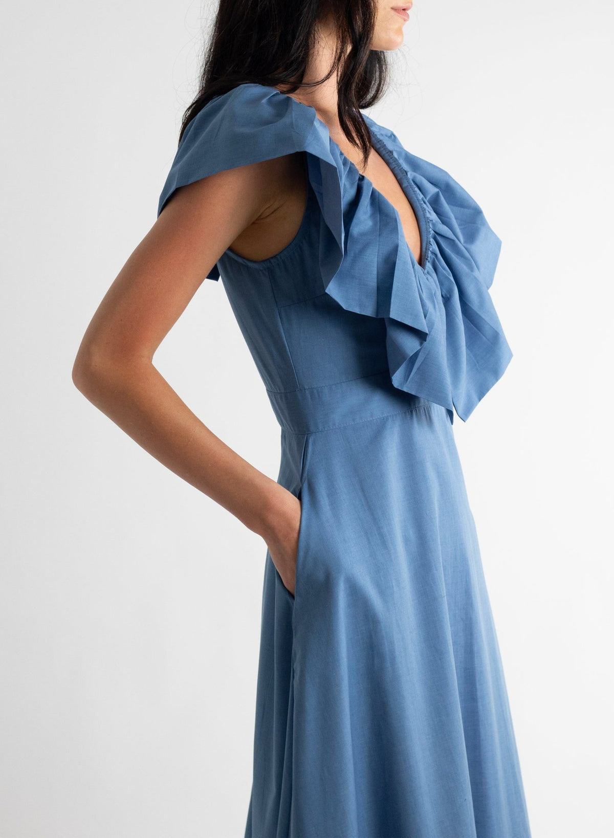Village Dress - Williamsburg Blue - Meg - Made in NYC