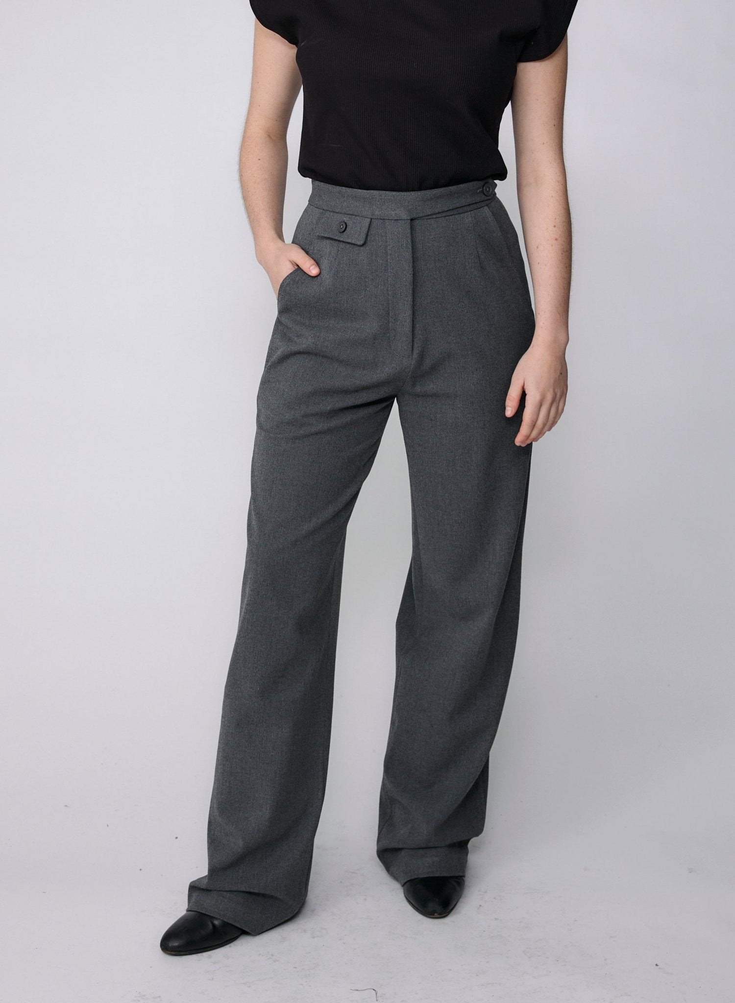 Watch Pocket Trouser - Charcoal - Meg