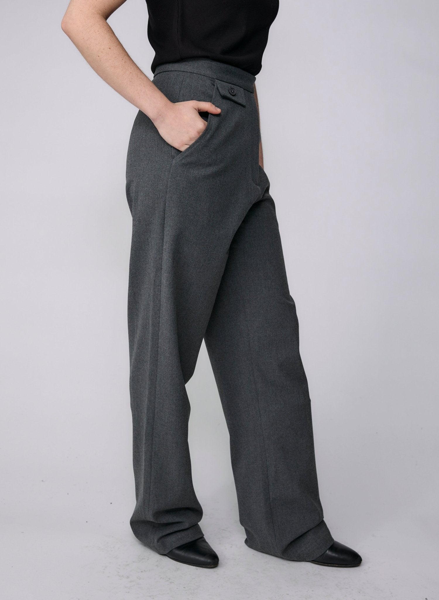 Watch Pocket Trouser - Charcoal - Meg