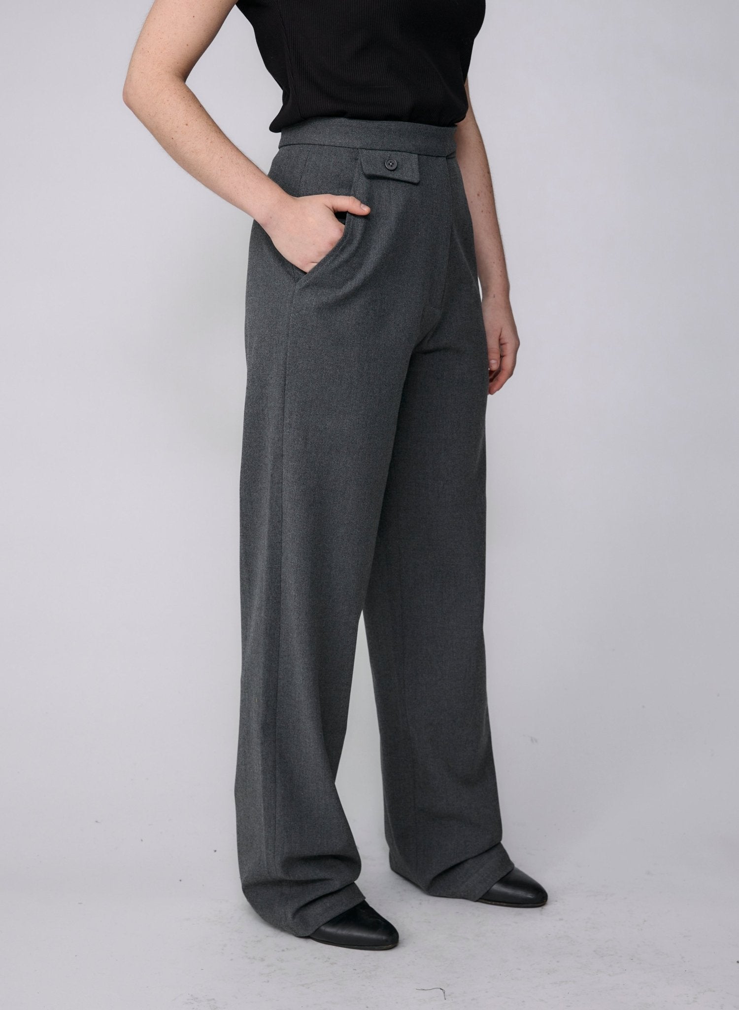 Watch Pocket Trouser - Charcoal - Meg